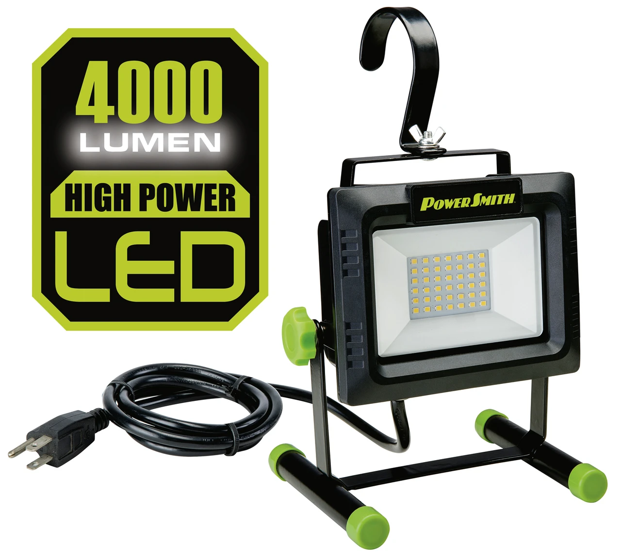 PowerSmith 4000 Lumen Portable LED Work Light with Metal Stand (PWLS040H)