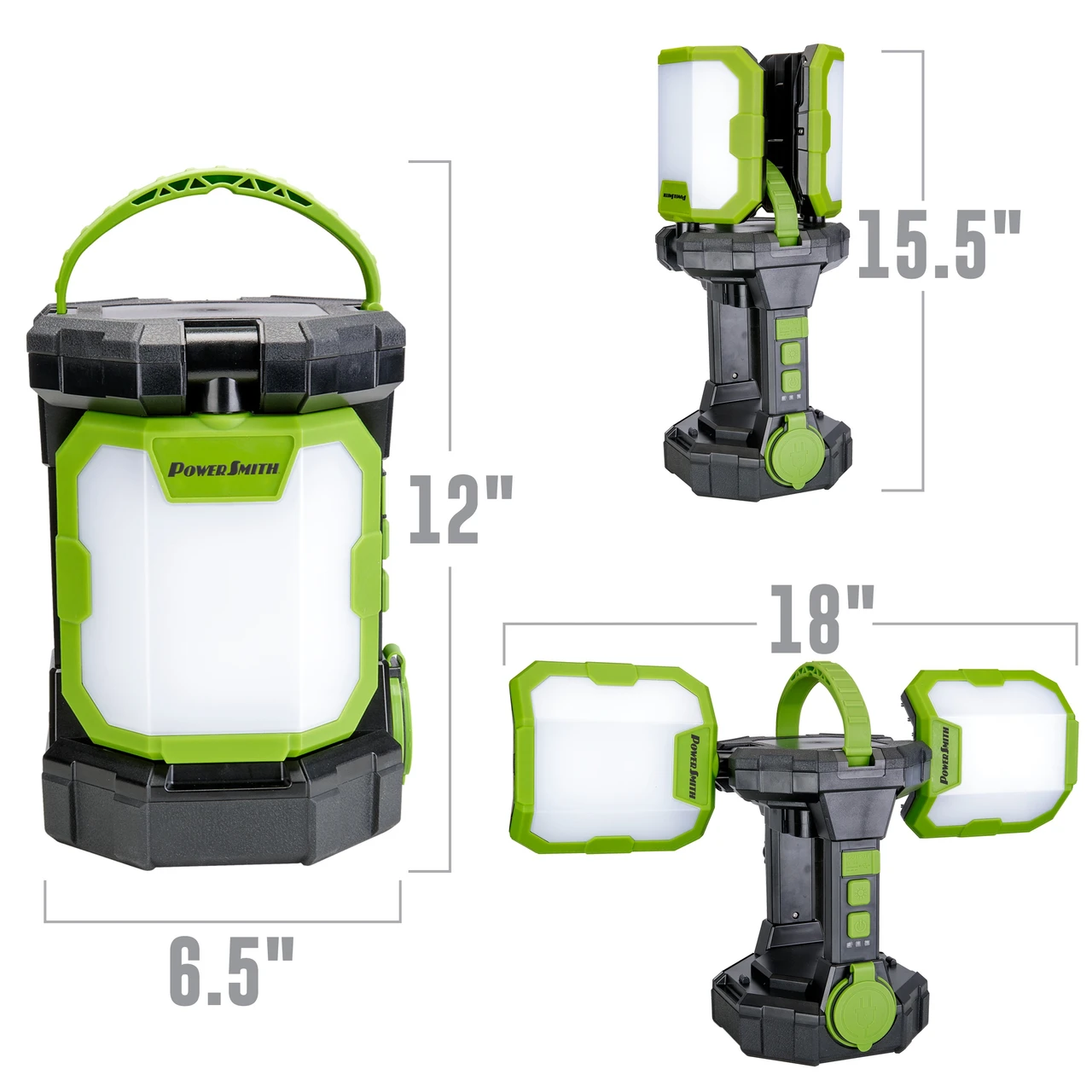 PowerSmith 5000 Lumen Work Light with 3-Way Power, Voyager Battery Included (PVLP50A) — product image 8