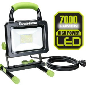 PowerSmith 7000 Lumen Portable LED Work Light with Metal Stand (PWLS070H)