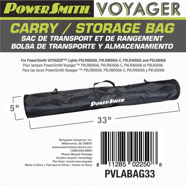 PowerSmith Voyager Carrying Bag for Work Light (PVLABAG33)