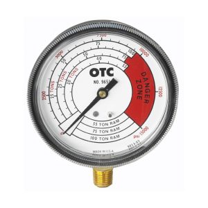 PRESSURE GAUGE, 4-SCALES, 0-100 TON