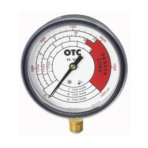 PRESSURE GAUGE, 4-SCALES, 0-25 TON