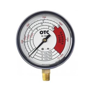 PRESSURE GAUGE, 4-SCALES, 0-50 TON