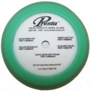 Presta Products 9" Foam Polishing Pad Light Green Auto Scratch Remover (890137)