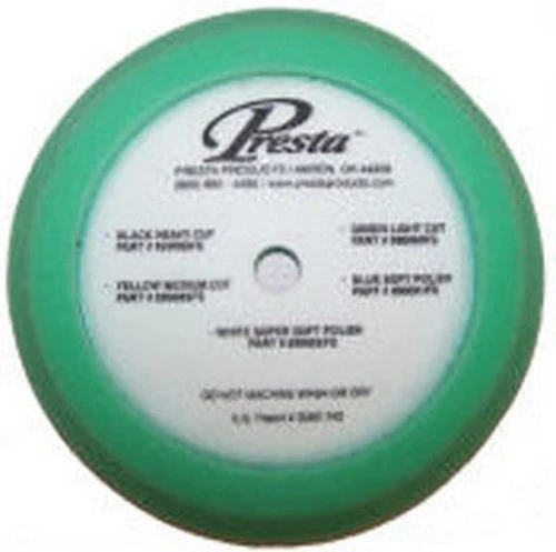 Presta Products 9" Foam Polishing Pad Light Green Auto Scratch Remover (890137)