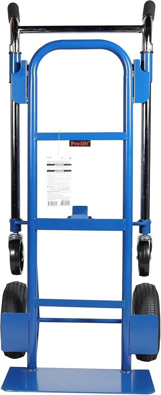 Pro-Lift Foldable Industrial Dolly Cart Horizontal Loop Handle With 700 Lbs And 900 Lbs Capacity (H-7090)