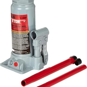 Pro-Lift Hydraulic Bottle Jack - Grey, 8 Ton Capacity (B-008D)