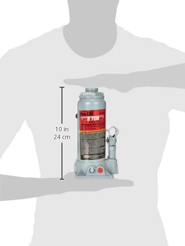 Pro-Lift Hydraulic Bottle Jack - Grey, 8 Ton Capacity (B-008D) — product image 5