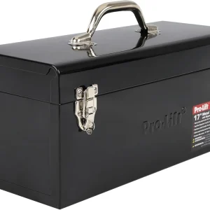 Pro-Lift Portable Steel Tool Box With Handle - 17 Inch (M-0017)