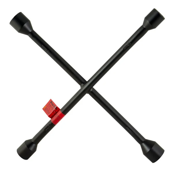 Pro-Lift Universal Heavy Duty 4-Way Tire Cross Wrench - Met, Black, 14 Inch (W-9047P)