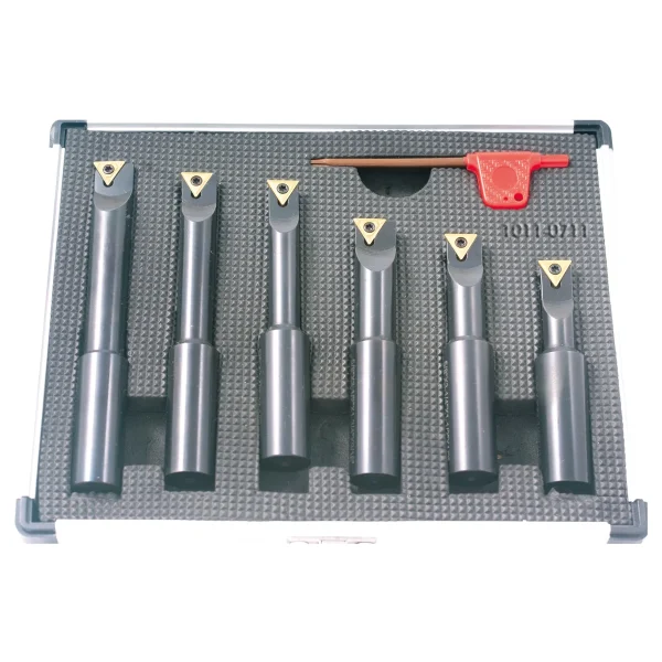 PRO-SERIES 6 PIECE 5/8" ROUND SHANK INDEXABLE BORING BAR SET (1001-0711)