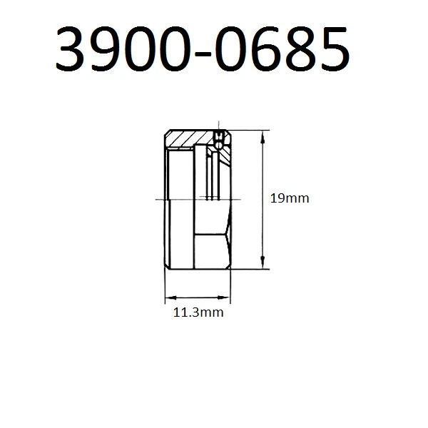 PRO-SERIES A-TYPE ER11 COLLET CHUCK NUT (3900-0685) — product image 2