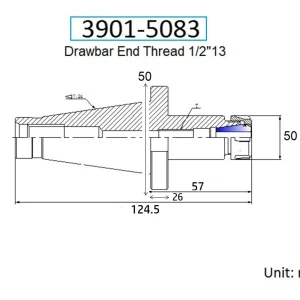 PRO-SERIES PRO-SERIES #30 NMTB ER-32 COLLET CHUCK-DRAWBAR END (3901-5083)