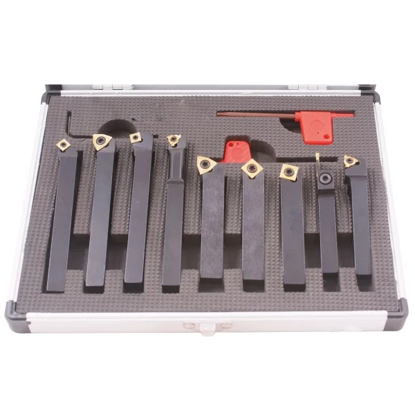 PRO-SERIES PRO-SERIES 9 PIECE 1/2" INDEXABLE CUT OFF & TURNING TOOL SET (2002-0213)