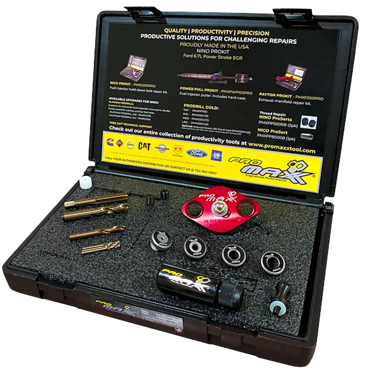 ProMAXX 6.7L Ford Power Stroke Diesel Egr Tube Broken Bolt Repair Kit - Nino Prokit (PMXN200PRO)