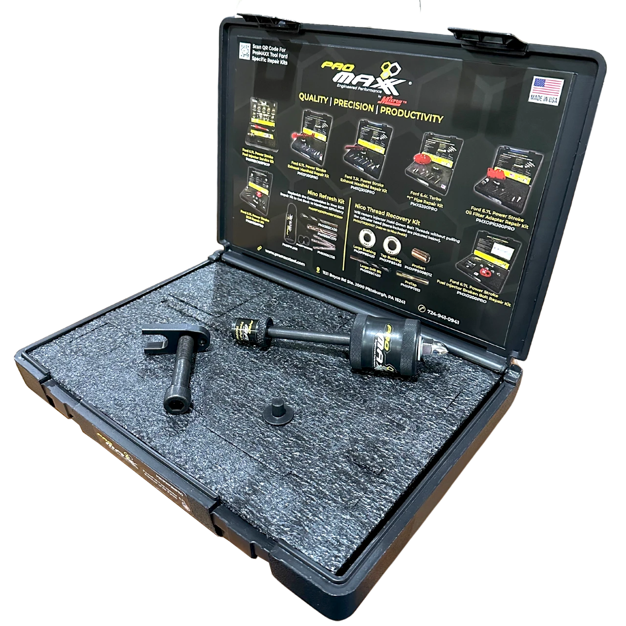 ProMAXX 6.7L Power Stroke Fuel Injector Hold Down Bolt Repair Prokit Plus and Fuel Injector Puller (PMXPST520PRO) — product image 5