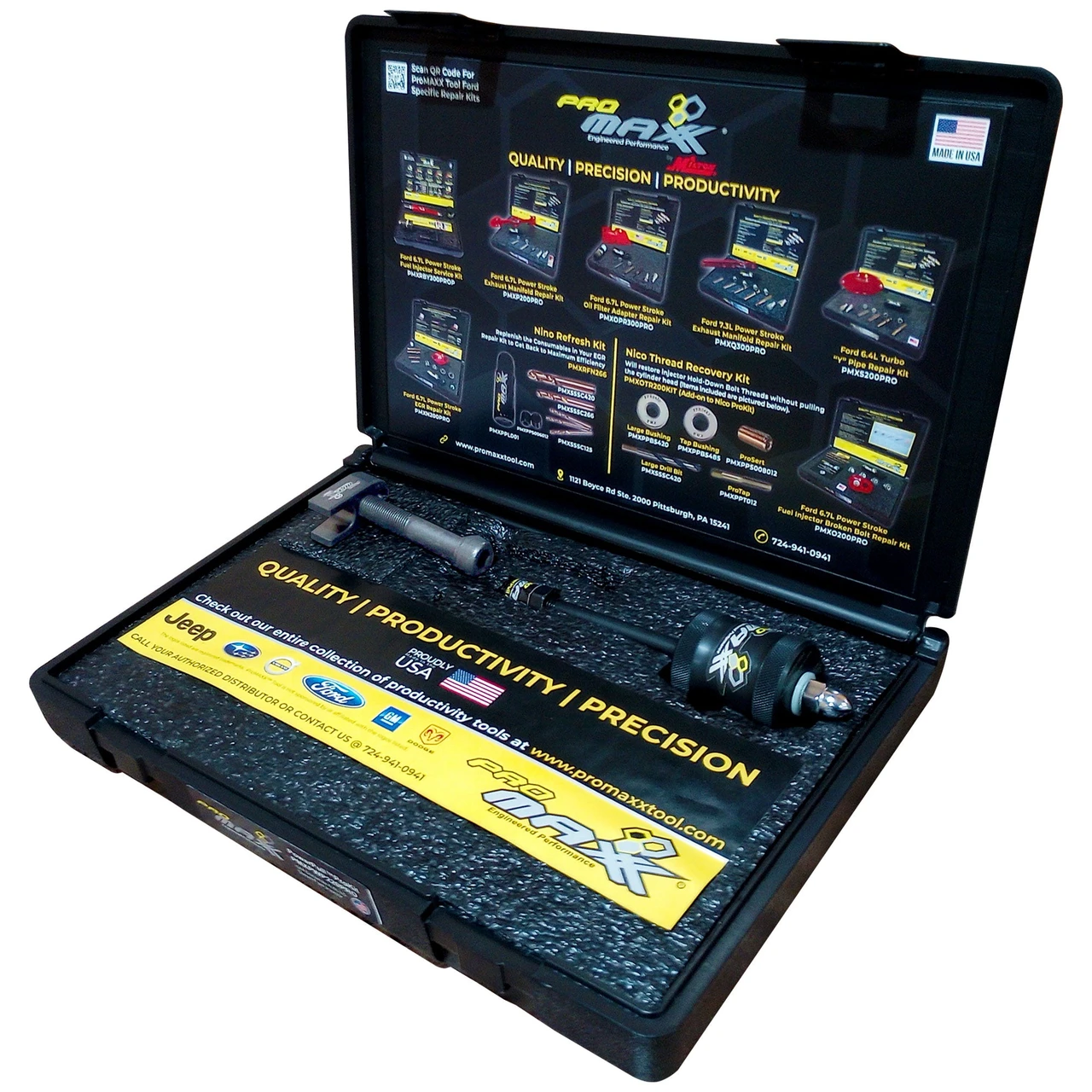 ProMAXX GM Duramax 6.6L L5P Fuel Injector Puller with Air Hammer Assisted Punch (PMXPWP220PRO)
