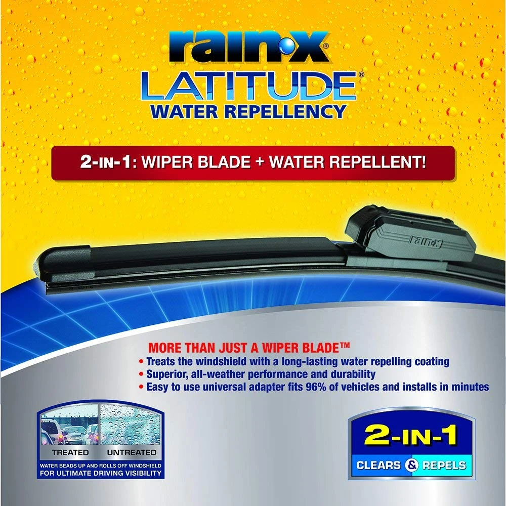 Rain-X 5079278-2 Latitude 2-IN-1 Water Repellency Wiper Blade, 21" — product image 5