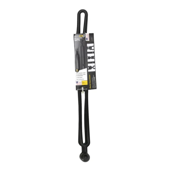 Rapid Tie 16" Non-Marring Adjustable Strap 2-Pack, Black (BBRT01-BK)