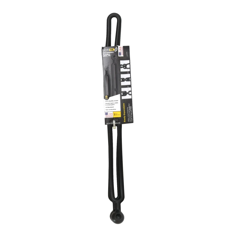 Rapid Tie 16" Non-Marring Adjustable Strap 2-Pack, Black (BBRT01-BK)