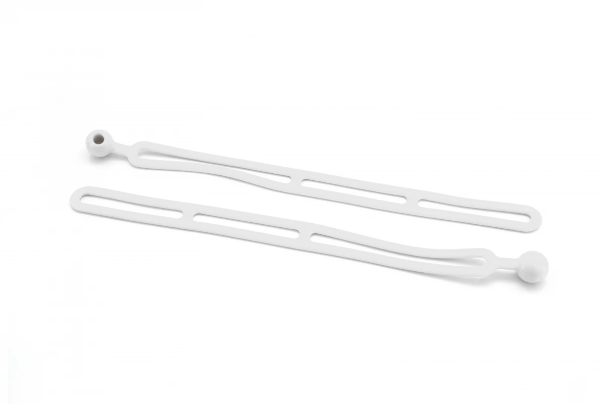 Rapid Tie 16" Non-Marring Adjustable Strap, Made in USA - 2 Pack (BBRT01-WT)