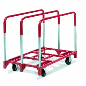 Raymond Products Panel Mover, 2 Fixed/2 Swivel 5" Casters, 3 Uprights (3825)