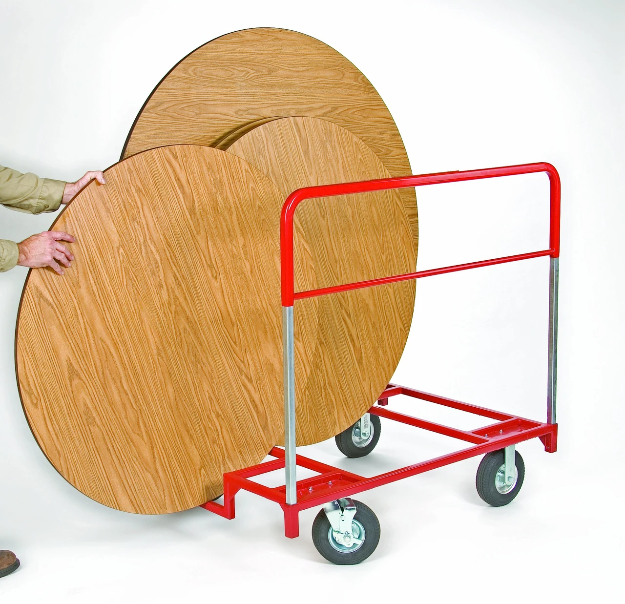 Raymond Products Xl Round Table Mover, 8"X2.8" Caster, 1000Lbs, 48"Lx36"W (3751) — product image 2