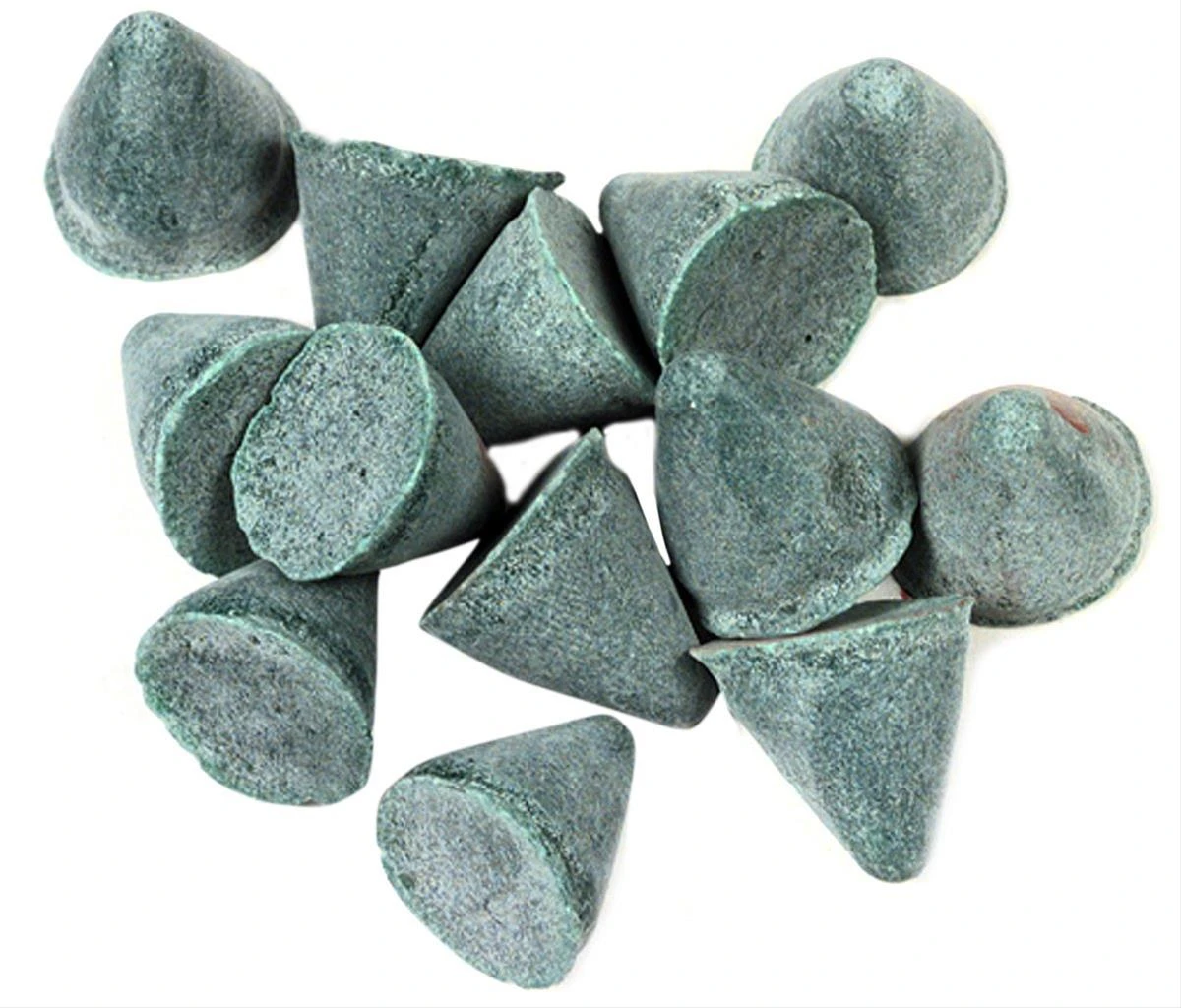 Raytech Plastic Finish Media Green Cones 0.563" (41334R)