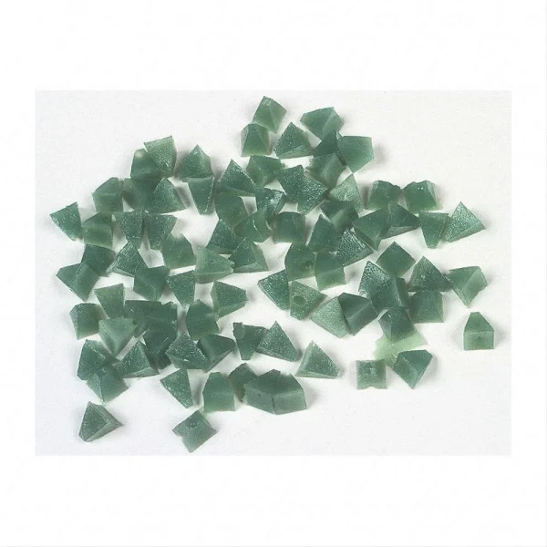 Raytech Plastic Finish Media Green Pyramid 0.250 in (41119R)
