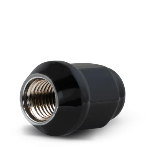 RHI Automotive 12X1.5 Closed End Bulge Acorn (18 Point) ET 6 Lug 35mm/1.38" Black 20 Lugs 4 Locks 1 Key (8445K6ET-B) — product image 2