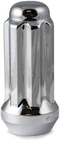 RHI Automotive 14x1.5 Closed End Long Spline 6 Lug 2.00" Chrome 24 Lugs 1 Key (8744LK6-C)
