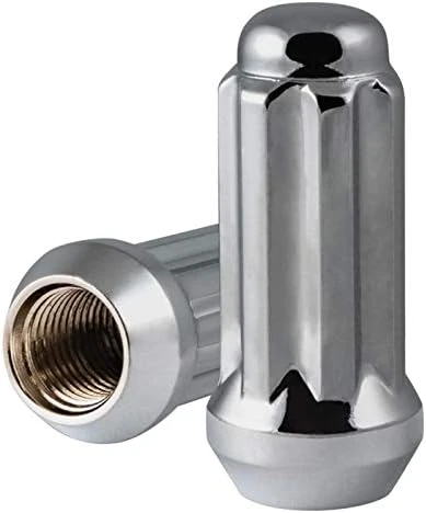 RHI Automotive 14x2.0 Closed End Long Spline 8 Lug 2.00" Chrome 32 Lugs 1 Key (8746LK8-C)