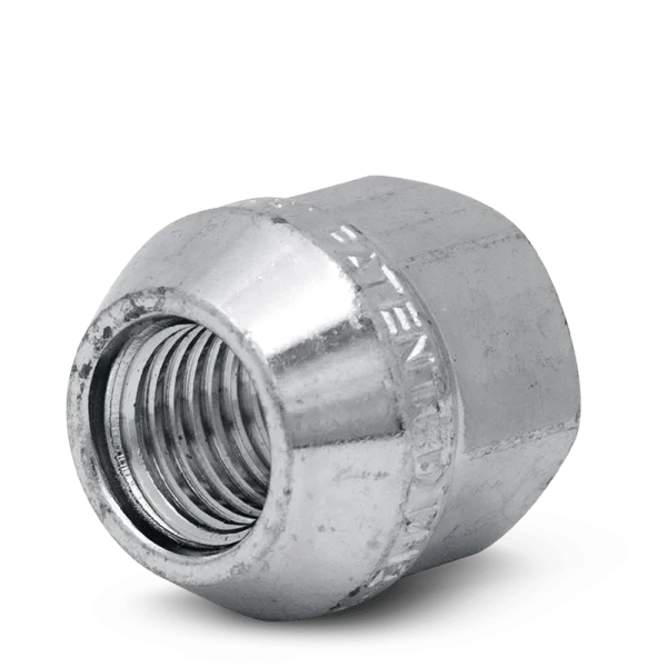 RHI Automotive 14X2.0 Open End Bulge Acorn (18 Point) 8 Lug 22mm/0.87" Zinc 28 Lugs, 4 Locks, 1 Key (8436K8-Z)
