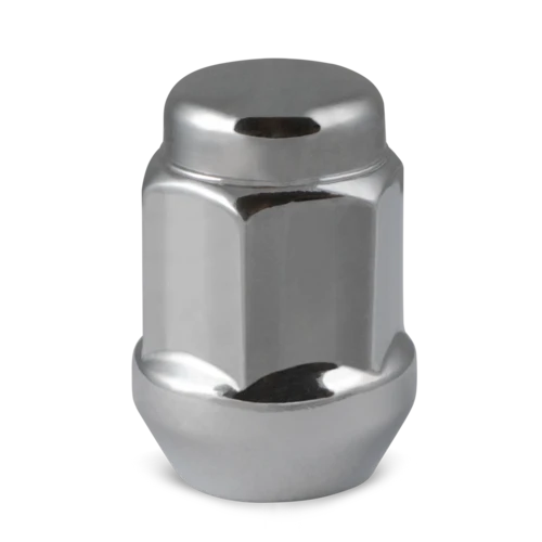 RHI Automotive 9/16" Closed End (Long) Bulge Acorn (18 Point) 8 Lug 48mm/1.90" Chrome 28 Lugs, 4 Locks, 1 Key (8448LK8-C)