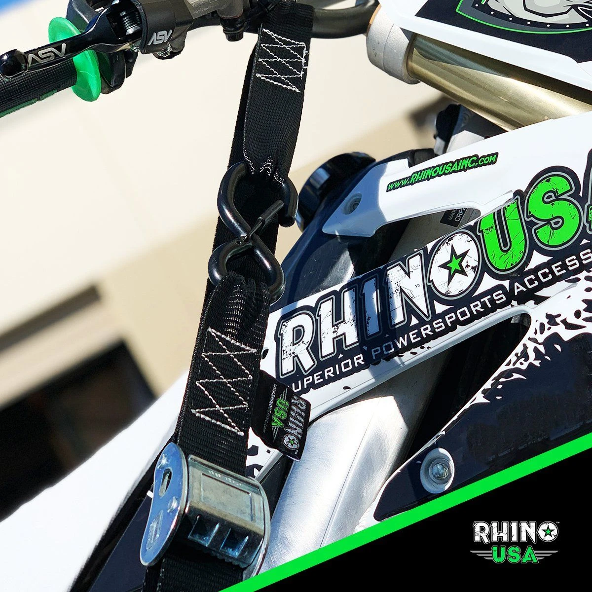 Rhino USA 1.5" X 8' Cambuckle Motorcycle Tiedown Straps 2-Pack (G-CAMSOFT-2PK) — product image 5