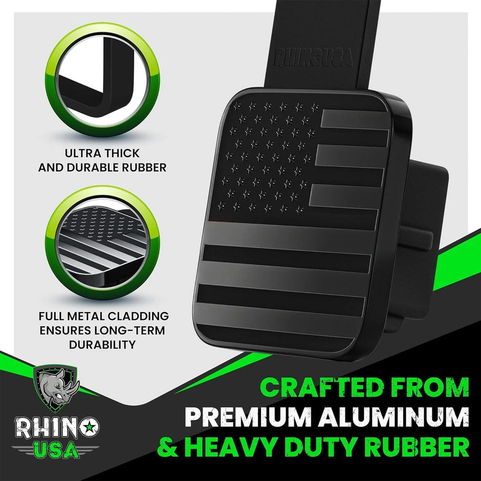 Rhino USA 2" American Flag Hitch Cover (TO-HTCVRUSA) — product image 4