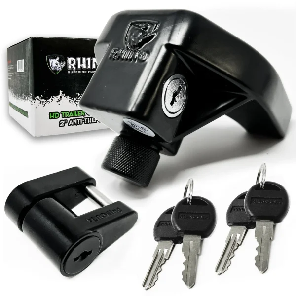 Rhino USA 2" Trailer Coupler HD Lock Kit-2-Piece (TRL-LOCK-KIT)