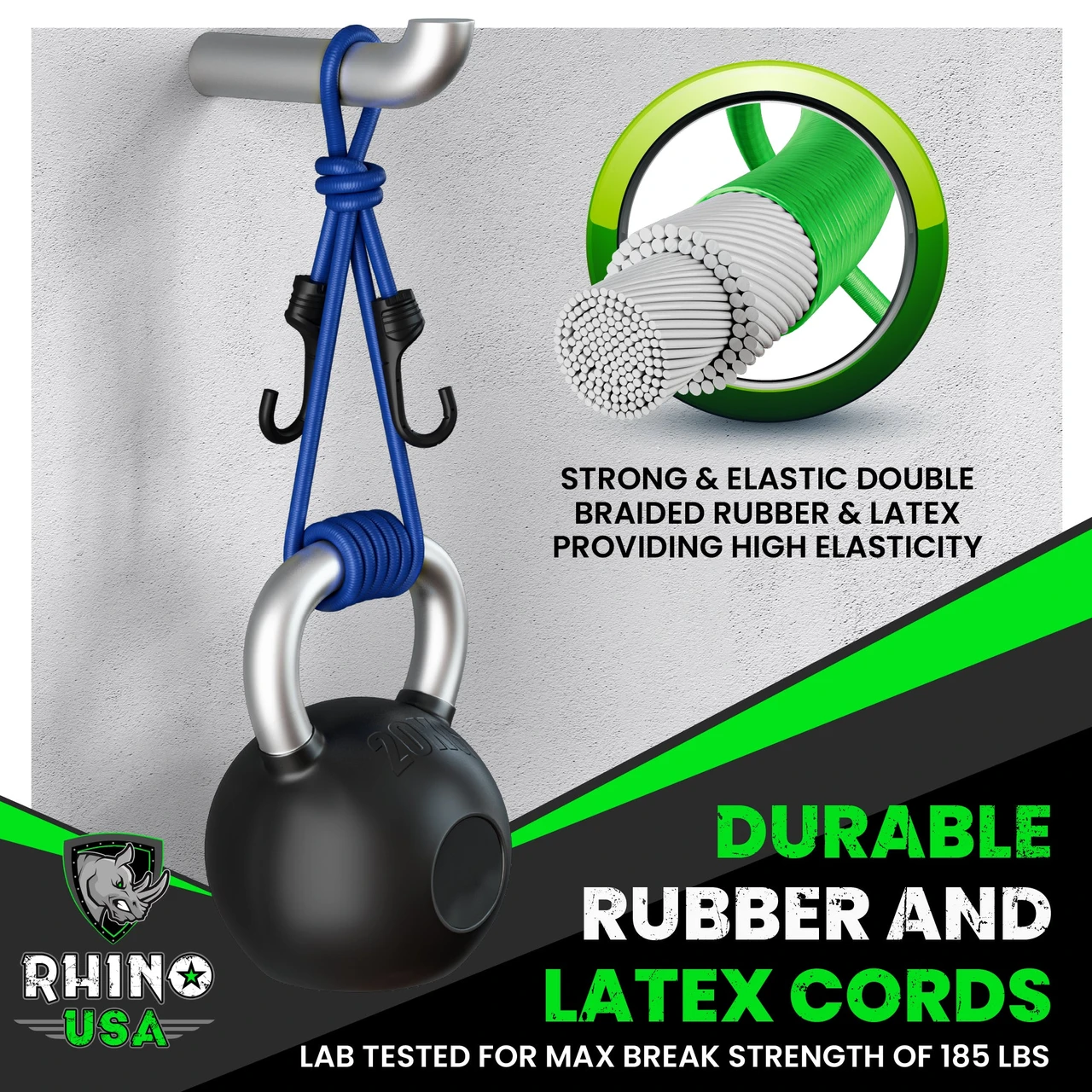 Rhino USA 28pc Bungee Cord Assortment (RHINO-28-BNGE) — product image 4