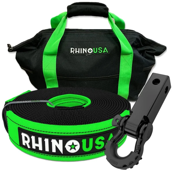 Rhino USA 30' Tow Strap/Hitch Combo (RNO-30STRAPHITCH)