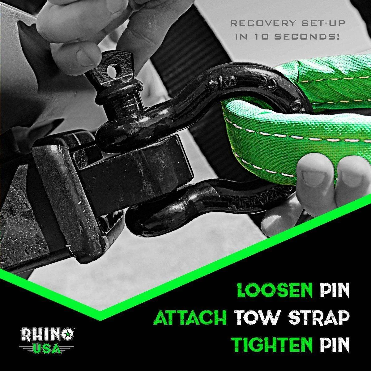 Rhino USA 30' Tow Strap/Hitch Combo (RNO-30STRAPHITCH) — product image 6