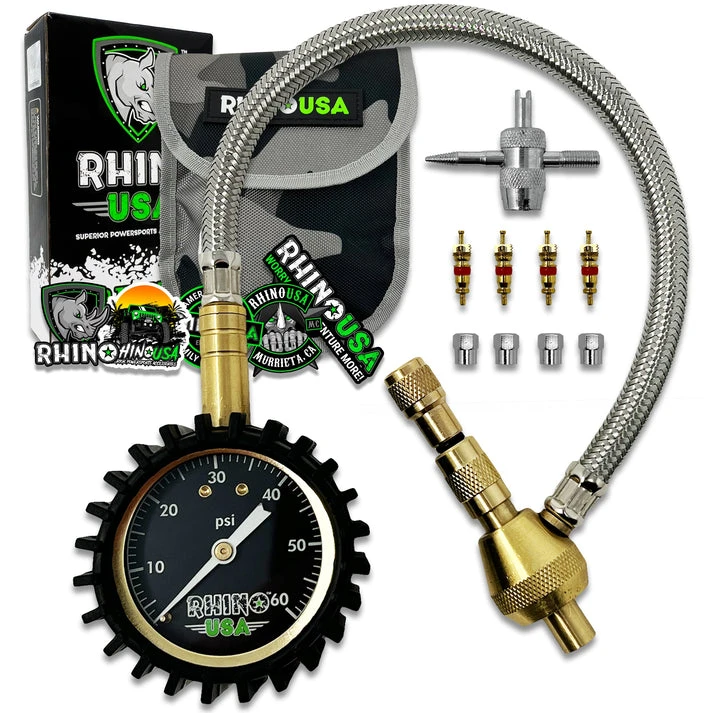 Rhino USA 60PSI Tire Deflator Gauge (DEFLATOR-GAUGE)