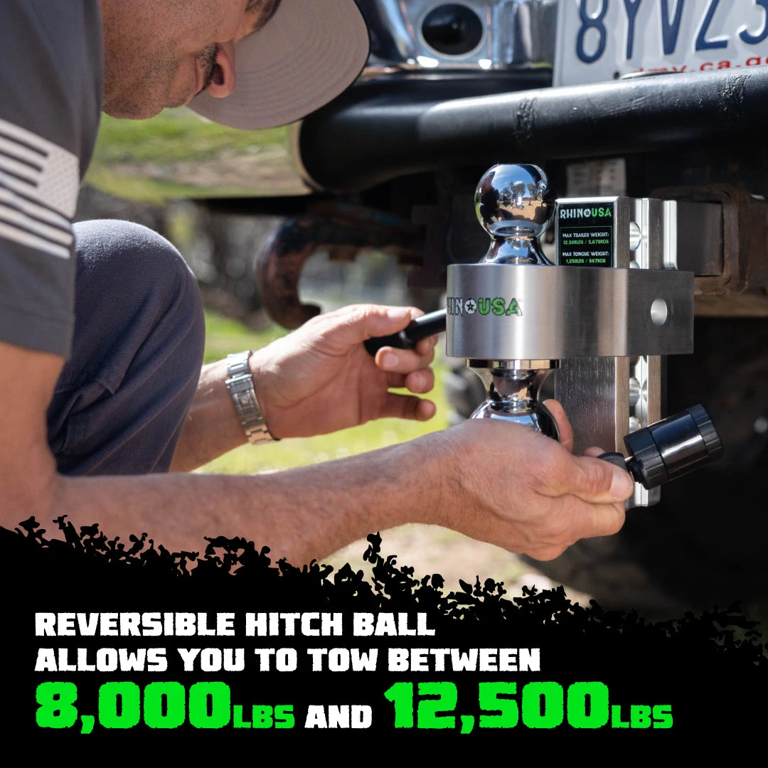 Rhino USA 6in Heavy Duty Drop Hitch - 2in (RG-HTDROP2) — product image 4
