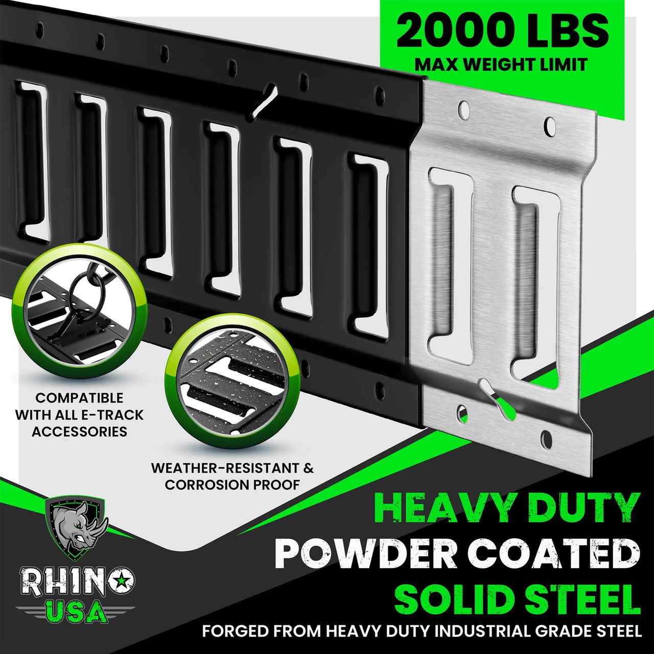 RHINO USA 8FT E-TRACK TIE-DOWN RAILS — product image 2