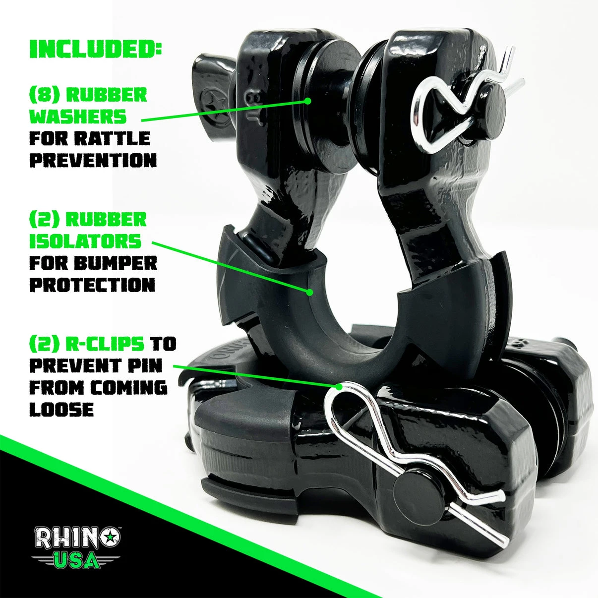 Rhino USA 8T Super Shackle 2-Pack (SUPERSHACK) — product image 2