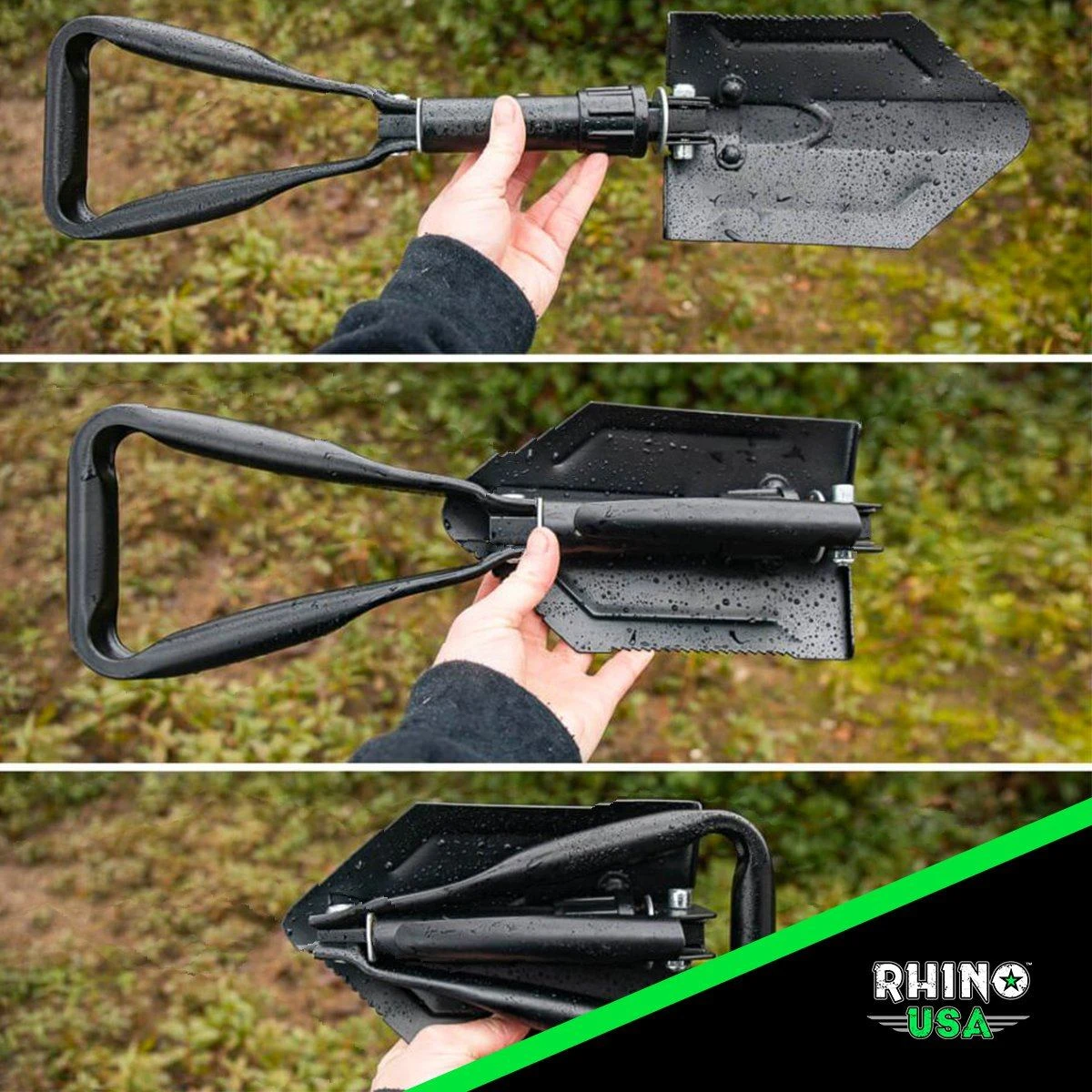 Rhino USA Folding Recovery Shovel W/Pick (RNO-ETOOL) — product image 2