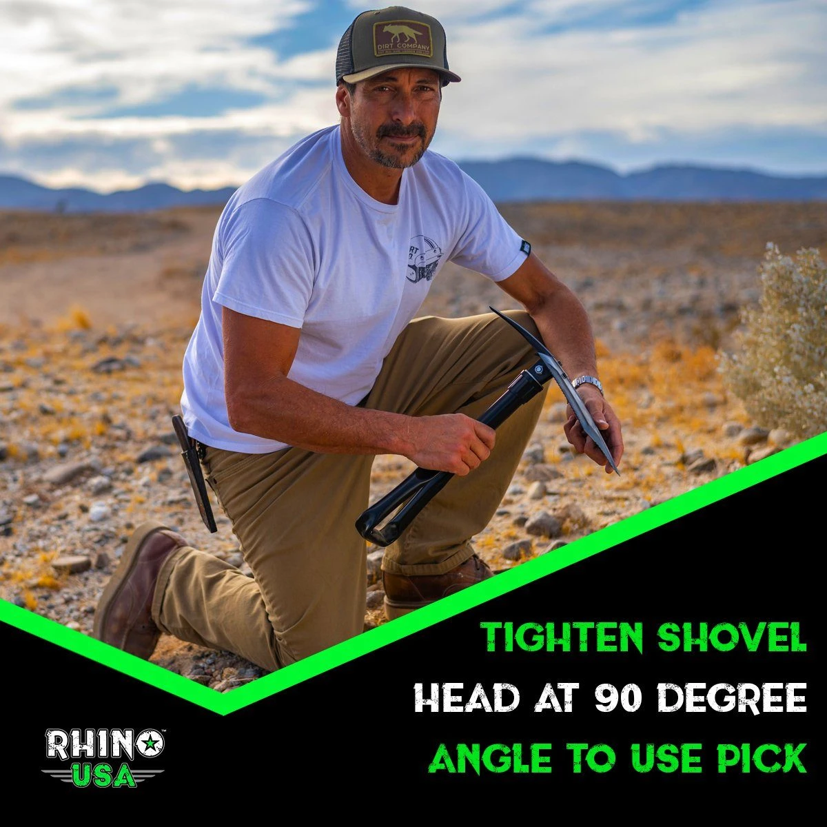 Rhino USA Folding Recovery Shovel W/Pick (RNO-ETOOL) — product image 7