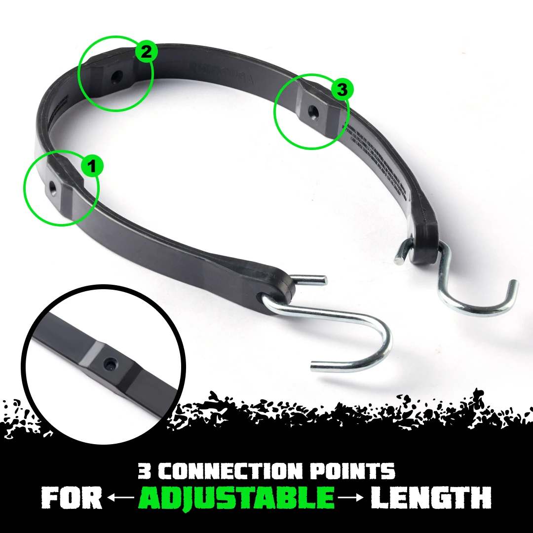 Rhino USA Heavy Duty Bungee - Set Of 12 (TD-BGHD12-BLK) — product image 4