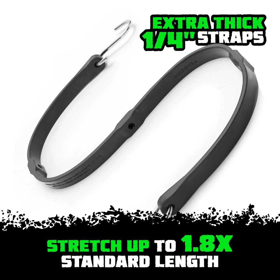 Rhino USA Heavy Duty Bungee - Set Of 12 (TD-BGHD12-BLK) — product image 5