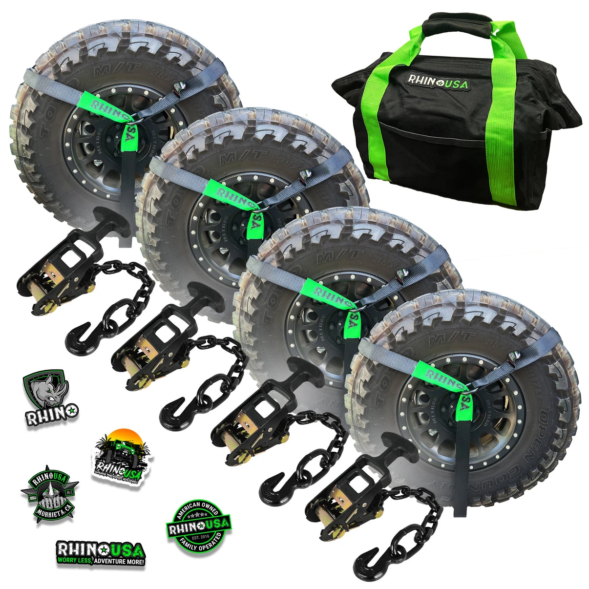 Rhino USA Lasso Straps; Basket Straps - J-Hook (LASSO-STRAPS)