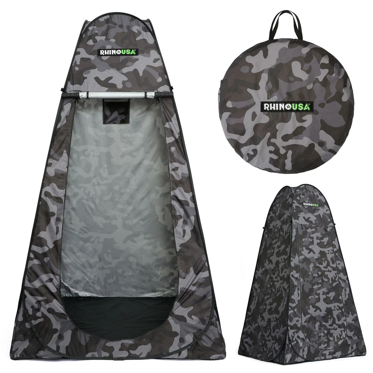 Rhino USA Popup Privacy Tent - Camo (CA-PT2X6-CAMO)